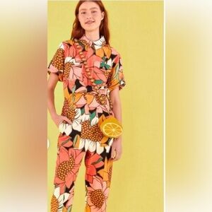 FARM Rio Vibrant Floral Jumpsuit